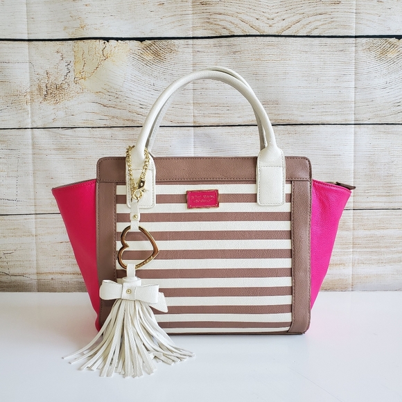 Betsey Johnson Handbags - Betsey Johnson Striped Satchel